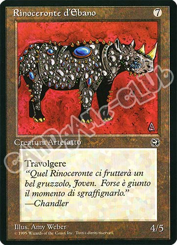 Rinoceronte d'Ebano comune (IT) -NEAR MINT-