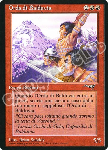 Orda di Balduvia rara (IT) -NEAR MINT-
