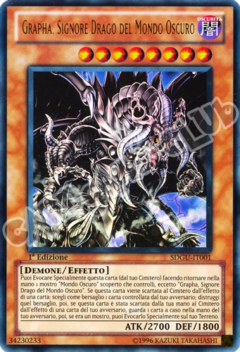 SDGU-IT001 Grapha, Signore Drago del Mondo Oscuro ultra rara 1a Edizione (IT) -NEAR MINT-