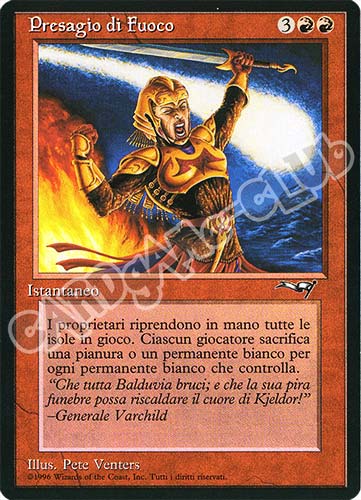 Presagio di Fuoco rara (IT) -NEAR MINT-