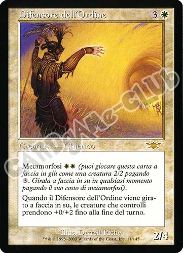 011 / 145 Difensore dell'Ordine rara (IT) -NEAR MINT-