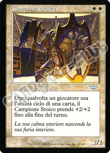 021 / 145 Campione Stoico non comune (IT) -NEAR MINT-
