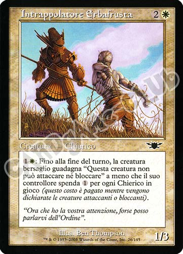 026 / 145 Intrappolatore Erbafrusta comune (IT) -NEAR MINT-