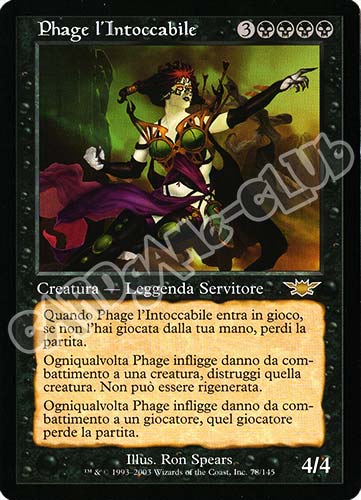 078 / 145 Phage l'Intoccabile rara (IT) -NEAR MINT-