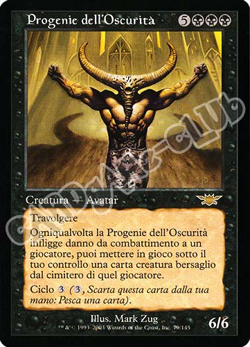 079 / 145 Progenie dell'Oscurita' rara (IT) -NEAR MINT-