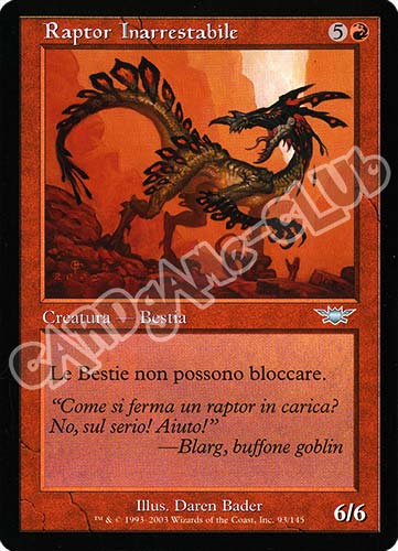 093 / 145 Raptor Inarrestabile non comune (IT) -NEAR MINT-