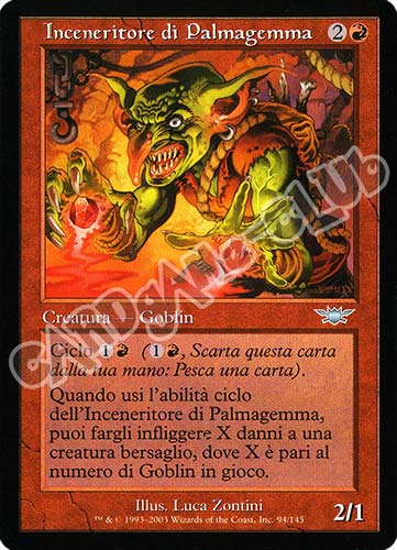 094 / 145 Inceneritore di Palmagemma non comune (IT) -NEAR MINT-