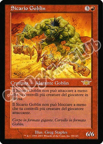 099 / 145 Sicario Goblin rara (IT) -NEAR MINT-