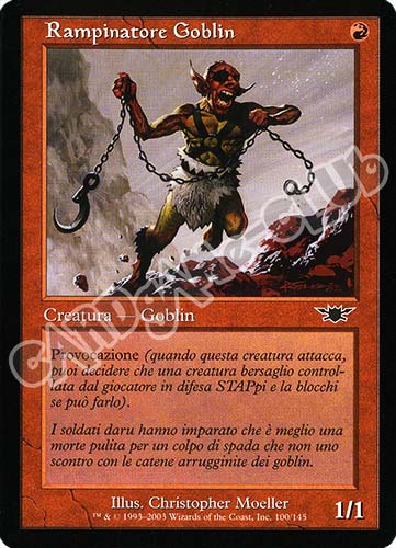 100 / 145 Rampinatore Goblin comune (IT) -NEAR MINT-