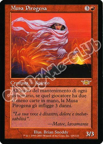 105 / 145 Musa Pirogena rara (IT) -NEAR MINT-