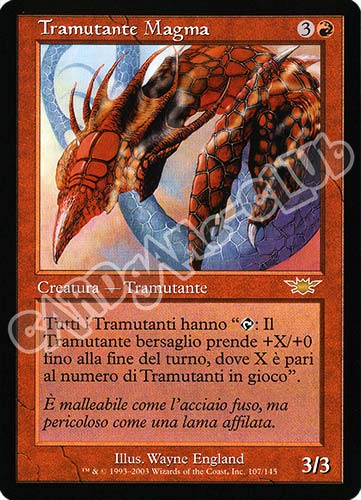 107 / 145 Tramutante Magma rara (IT) -NEAR MINT-
