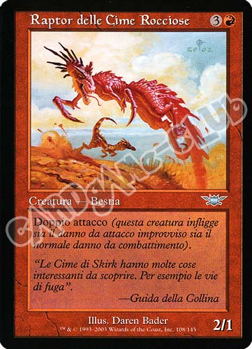 108 / 145 Raptor delle Cime Rocciose non comune (IT) -NEAR MINT-