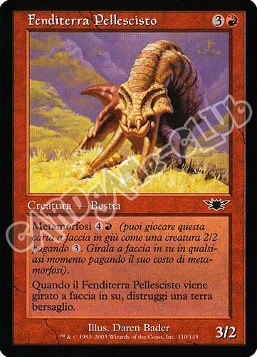 110 / 145 Fenditerra Pellescisto comune (IT) -NEAR MINT-