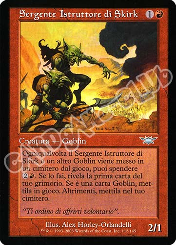 112 / 145 Sergente Istruttore di Skirk non comune (IT) -NEAR MINT-