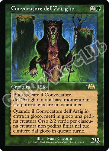 121 / 145 Convocatore dell'Artiglio rara (IT) -NEAR MINT-