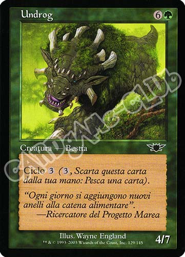 129 / 145 Undrog comune (IT) -NEAR MINT-