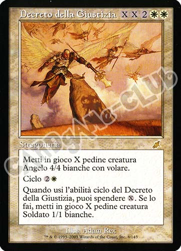 008 / 143 Decreto della Giustizia rara (IT) -NEAR MINT-