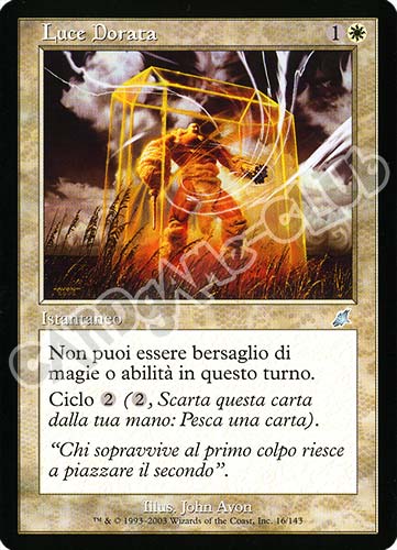 016 / 143 Luce Dorata non comune (IT) -NEAR MINT-