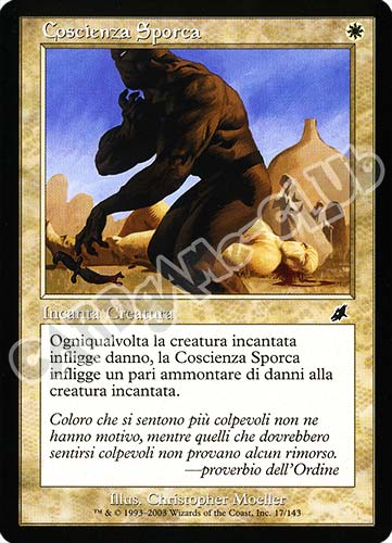 017 / 143 Coscienza Sporca comune (IT) -NEAR MINT-