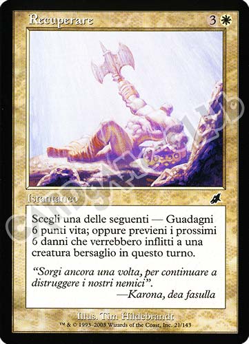 021 / 143 Recuperare comune (IT) -NEAR MINT-