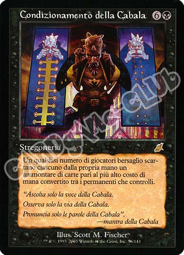 056 / 143 Condizionamento della Cabala rara (IT) -NEAR MINT-