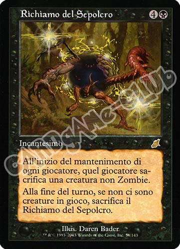 058 / 143 Richiamo del Sepolcro rara (IT) -NEAR MINT-