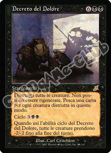 064 / 143 Decreto del Dolore rara (IT) -NEAR MINT-