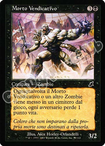 080 / 143 Morto Vendicativo comune (IT) -NEAR MINT-