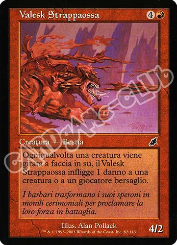 082 / 143 Valesk Strappaossa comune (IT) -NEAR MINT-