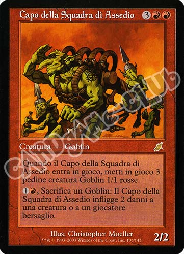 103 / 143 Capo della Squadra di Assedio rara (IT) -NEAR MINT-