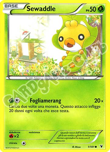 001 / 101 Sewaddle comune (IT) -NEAR MINT-