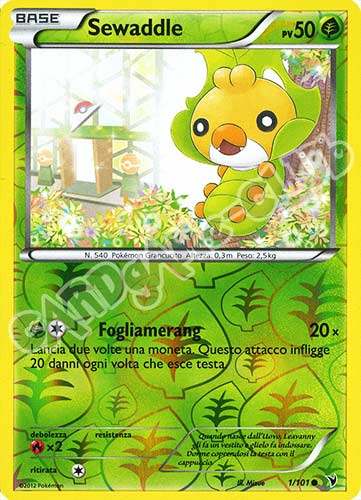 001 / 101 Sewaddle comune foil reverse (IT) -NEAR MINT-