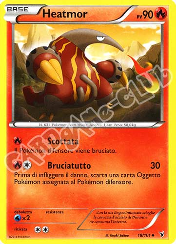 018 / 101 Heatmor non comune (IT) -NEAR MINT-