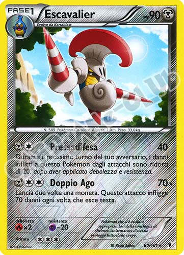 080 / 101 Escavalier rara foil reverse (IT) -GOOD-