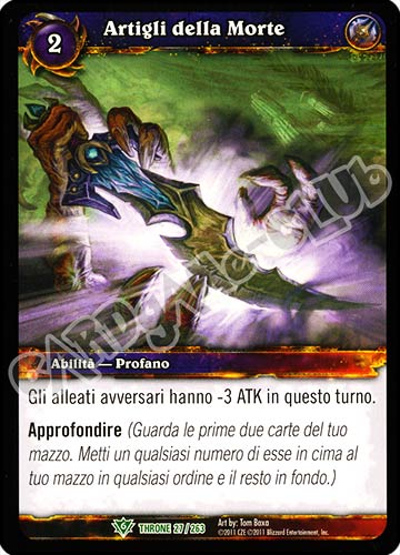 Artigli della Morte non comune (IT) -NEAR MINT-