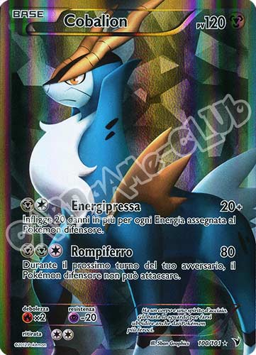 100 / 101 Cobalion ultra rara foil (IT) -NEAR MINT-