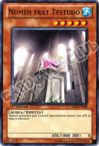 ORCS-IT038 Numen erat Testudo comune 1a Edizione (IT) -NEAR MINT-