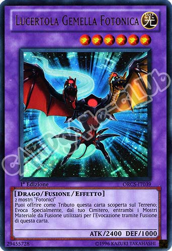 ORCS-IT039 Lucertola Gemella Fotonica ultra rara 1a Edizione (IT) -NEAR MINT-