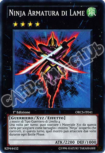 ORCS-IT041 Ninja Armatura di Lame super rara 1a Edizione (IT) -NEAR MINT-