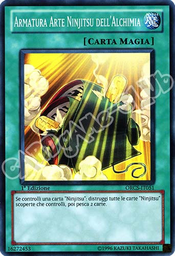 ORCS-IT051 Armatura Arte Ninjitsu dell'Alchimia super rara 1a Edizione (IT) -NEAR MINT-