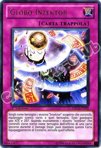 ORCS-IT070 Globo Inzektor rara 1a Edizione (IT)  -GOOD-