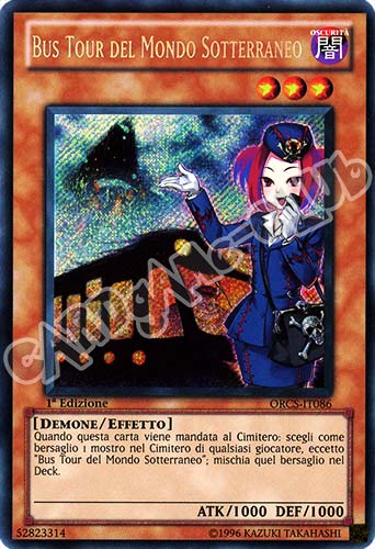 ORCS-IT086 Bus Tour del Mondo Sotterraneo rara segreta 1a Edizione (IT) -NEAR MINT-