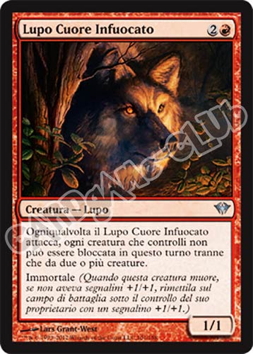 101 / 158 Lupo Cuore Infuocato non comune (IT) -NEAR MINT-