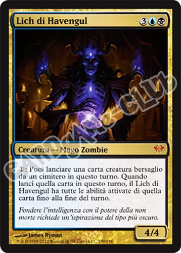 139 / 158 Lich di Havengul rara mitica (IT) -NEAR MINT-