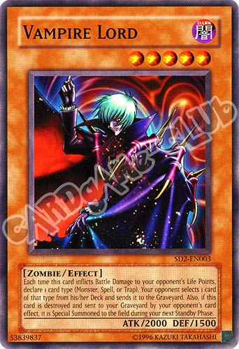 SD2-EN003 Vampire Lord comune unlimited (EN) -NEAR MINT-