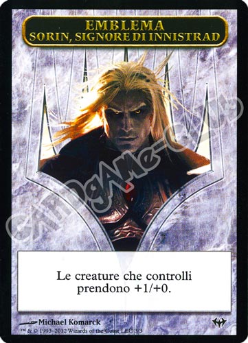 3 / 3 Emblema Sorin, Signore di Innistrad comune (IT) -NEAR MINT-