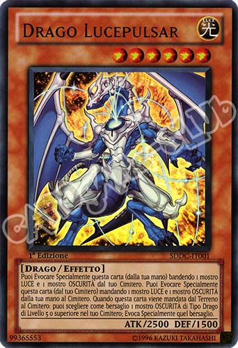 SDDC-IT001 Drago Lucepulsar ultra rara 1a Edizione (IT) -NEAR MINT-