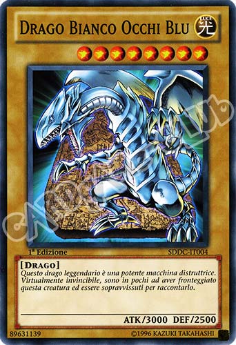 SDDC-IT004 Drago Bianco Occhi Blu comune 1a Edizione (IT)  -GOOD-