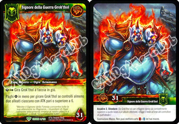 Signore della Guerra Grok'thol non comune (IT) -NEAR MINT-