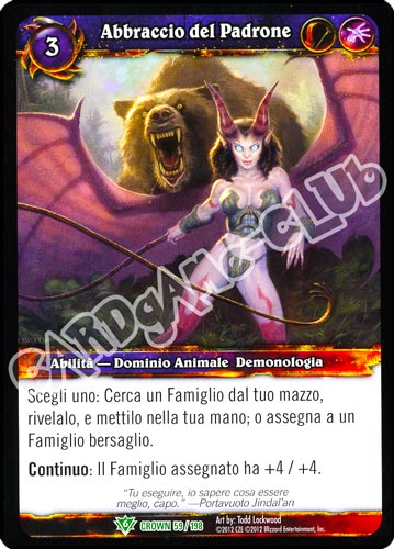 Abbraccio del Padrone non comune (IT) -NEAR MINT-